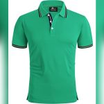 V VALANCH Collared Shirt Men Polo 3XL: Perfect Casual Golf Polyester Tee